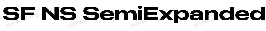 SF NS SemiExpanded H字体转换